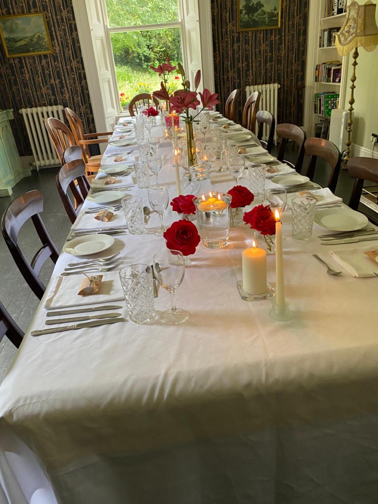Clone Country House Aughrim Esterno foto A table set for a formal dinner